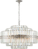 Crystorama HAY-1407-PN Hayes Crystal Polished Nickel Hanging Lamp