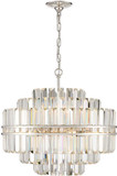 Crystorama HAY-1405-PN Hayes Crystal Polished Nickel Pendant Light Fixture