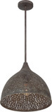 Crystorama JAS-A5010-FB Jasmine Modern Forged Bronze Hanging Light Fixture