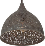 Crystorama JAS-A5010-FB Jasmine Modern Forged Bronze Hanging Light Fixture