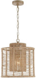 Crystorama JAY-A5001-BS Jayna Burnished Silver Pendant Light Fixture