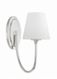 Crystorama JUN-10321-PN Juno Polished Nickel Lamp Sconce