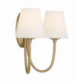 Crystorama JUN-10322-VG Juno Vibrant Gold Sconce Lighting