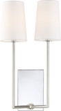Crystorama LEN-252-CH Lena Polished Chrome Wall Light Sconce