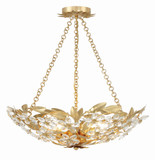 Crystorama MSL-306-GA_CEILING Marselle Antique Gold Ceiling Light Fixture