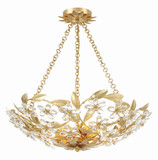 Crystorama MSL-306-GA_CEILING Marselle Antique Gold Ceiling Light Fixture