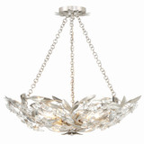 Crystorama MSL-306-SA_CEILING Marselle Antique Silver Flush Lighting