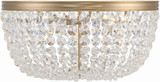 Crystorama NOL-320-VG-CL-MWP Nola Crystal Vibrant Gold 20" Ceiling Lighting Fixture