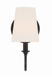 Crystorama PAY-921-BF Payton Black Forged Sconce Lighting
