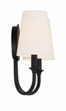 Crystorama PAY-922-BF Payton Black Forged Wall Sconce Lighting