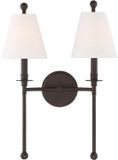 Crystorama RIV-383-DB Riverdale Modern Dark Bronze Wall Light Sconce