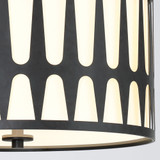 Crystorama ROY-800-BK Royston Modern Black Ceiling Lighting Fixture