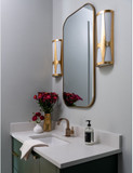 Crystorama ROY-802-GA_LED Royston Contemporary Antique Gold LED Sconce Lighting