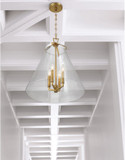 Crystorama VSS-7018-LG Voss Modern Luxe Gold Pendant Light Fixture