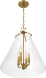 Crystorama VSS-7018-LG Voss Modern Luxe Gold Pendant Light Fixture