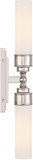 Crystorama WLX-302-PN Wilcox Contemporary Polished Nickel LED Wall Lamp
