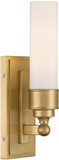 Crystorama WLX-301-AG Wilcox Contemporary Aged Brass LED Light Sconce