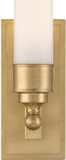 Crystorama WLX-301-AG Wilcox Contemporary Aged Brass LED Light Sconce
