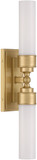 Crystorama WLX-302-AG Wilcox Contemporary Aged Brass LED Wall Sconce Lighting