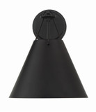 Crystorama XAV-B8311-MK Xavier Matte Black Wall Sconce