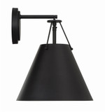 Crystorama XAV-B8311-MK Xavier Matte Black Wall Sconce