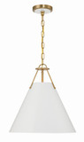 Crystorama XAV-B8305-VG Xavier Vibrant Gold Pendant Lighting