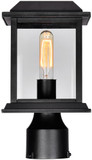 CWI Lighting 0409PT6-1-101 Blackbridge Black Outdoor Post Lighting
