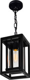 CWI Lighting 0415P7-1-101 Mulvane Modern Black Outdoor 7" Pendant Lamp