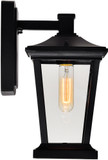 CWI Lighting 0413W7-1-101 Leawood Black Outdoor 6.5" Sconce Lighting