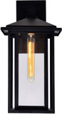 CWI Lighting 0417W9-1-101 Crawford Contemporary Black Exterior 9" Lighting Sconce