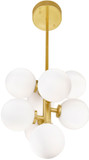 CWI Lighting 1020P12-8-602 Arya Contemporary Satin Gold LED Pendant Lighting