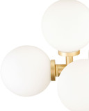 CWI 1020W36-17-602 Arya Modern Satin Gold LED Bathroom Lighting