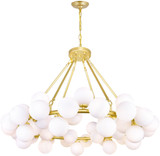 CWI 1020P39-45-602 Arya Contemporary Satin Gold LED Lighting Chandelier