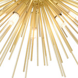 CWI 1034C20-6-620 Savannah Modern Gold Leaf Halogen Ceiling Lighting