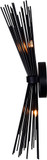 CWI Lighting 1034W8-2-101 Savannah Modern Black Wall Lighting Sconce