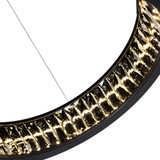 CWI 1040P26-101 Rosalina Matte Black LED 26" Drum Ceiling Pendant Light