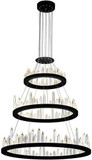 CWI Lighting 1043P32-3-101 Juliette Contemporary Black LED 32" Hanging Chandelier