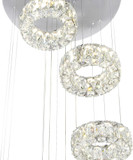 CWI 1044P24-601-R-6C Madeline Chrome LED Multi Hanging Light Fixture