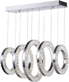 CWI 1046P26-5-601-RC Celina Chrome LED Multi Drop Ceiling Light Fixture