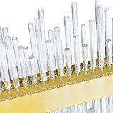 CWI Lighting 1063P39-169-RC Genevieve Contemporary Medallion Gold LED 14" Kitchen Island Light