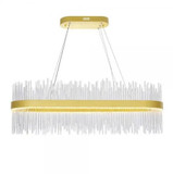 CWI Lighting 1063P39-169-RC Genevieve Contemporary Medallion Gold LED 14" Kitchen Island Light