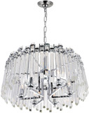 CWI 1065P24-6-601 Henrietta Chrome 24" Drop Ceiling Lighting