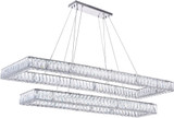 CWI 1084P52-601-RC-2C Felicity Chrome LED Kitchen Island Light Fixture