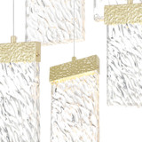 CWI 1090P16-6-620 Carolina Gold Leaf LED Multi Pendant Lamp