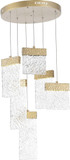 CWI 1090P16-6-620 Carolina Gold Leaf LED Multi Pendant Lamp