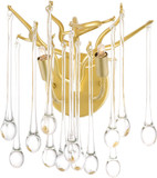 CWI 1094W10-2-620 Anita Gold Leaf Halogen Wall Sconce Lighting