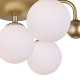 CWI Lighting 1125C16-4-268 Element Modern Sun Gold LED Ceiling Light Fixture