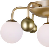 CWI Lighting 1125C16-4-268 Element Modern Sun Gold LED Ceiling Light Fixture