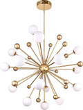 CWI 1125P39-17-268 Element Modern Sun Gold LED Lighting Chandelier