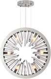 CWI Lighting 1142P20-6-613 Spiked Contemporary Polished nickel 3" Pendant Lamp